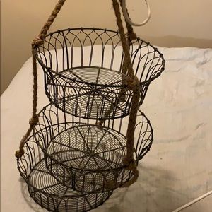 Hanging fruit baskets